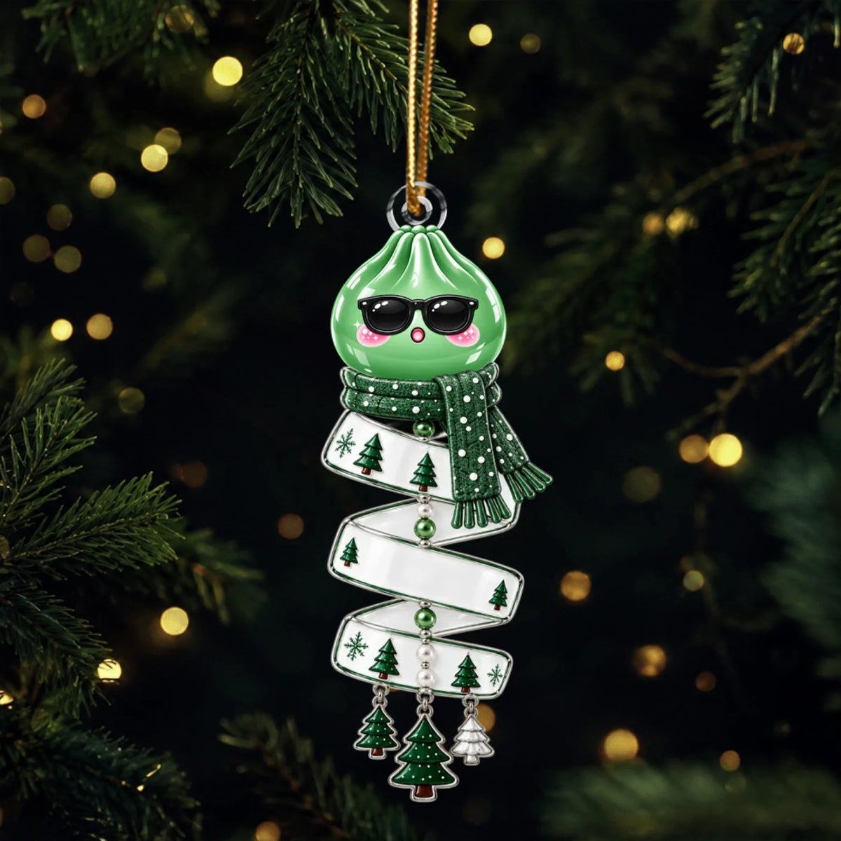Dumpling Acrylic Ornament - Personalized Christmas Ornaments