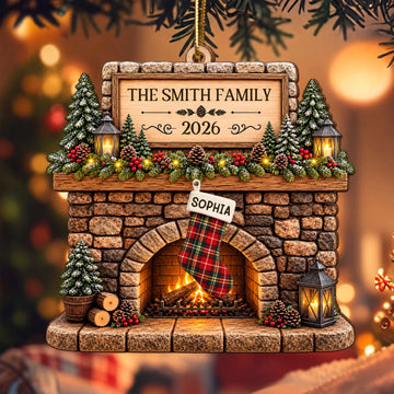 Our Family, Personalized Wood Ornament, Gift For Family and Holiday Lovers