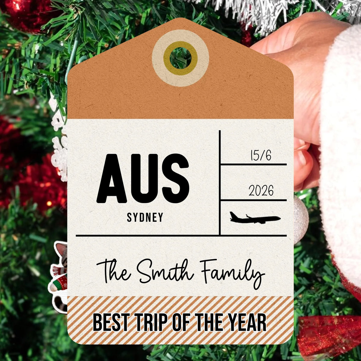 Best Trip Of The Year - Personalized Wooden Ornament